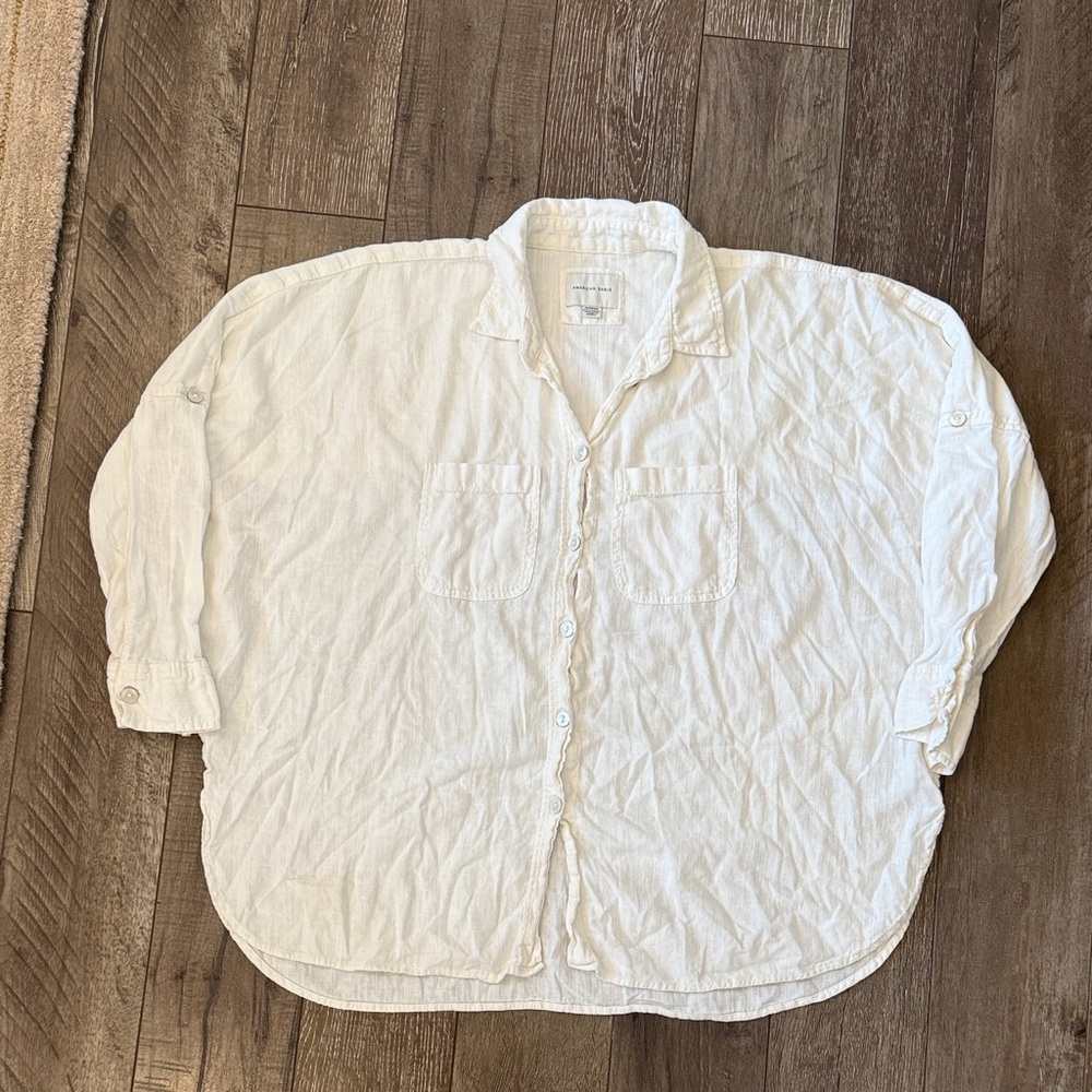 American Eagle oversized Button-Up Shirt